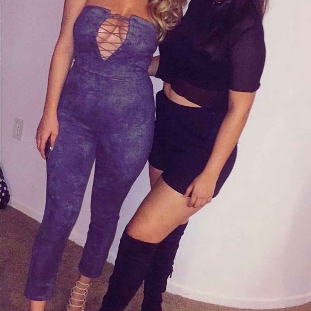 Sexy suede jumper
